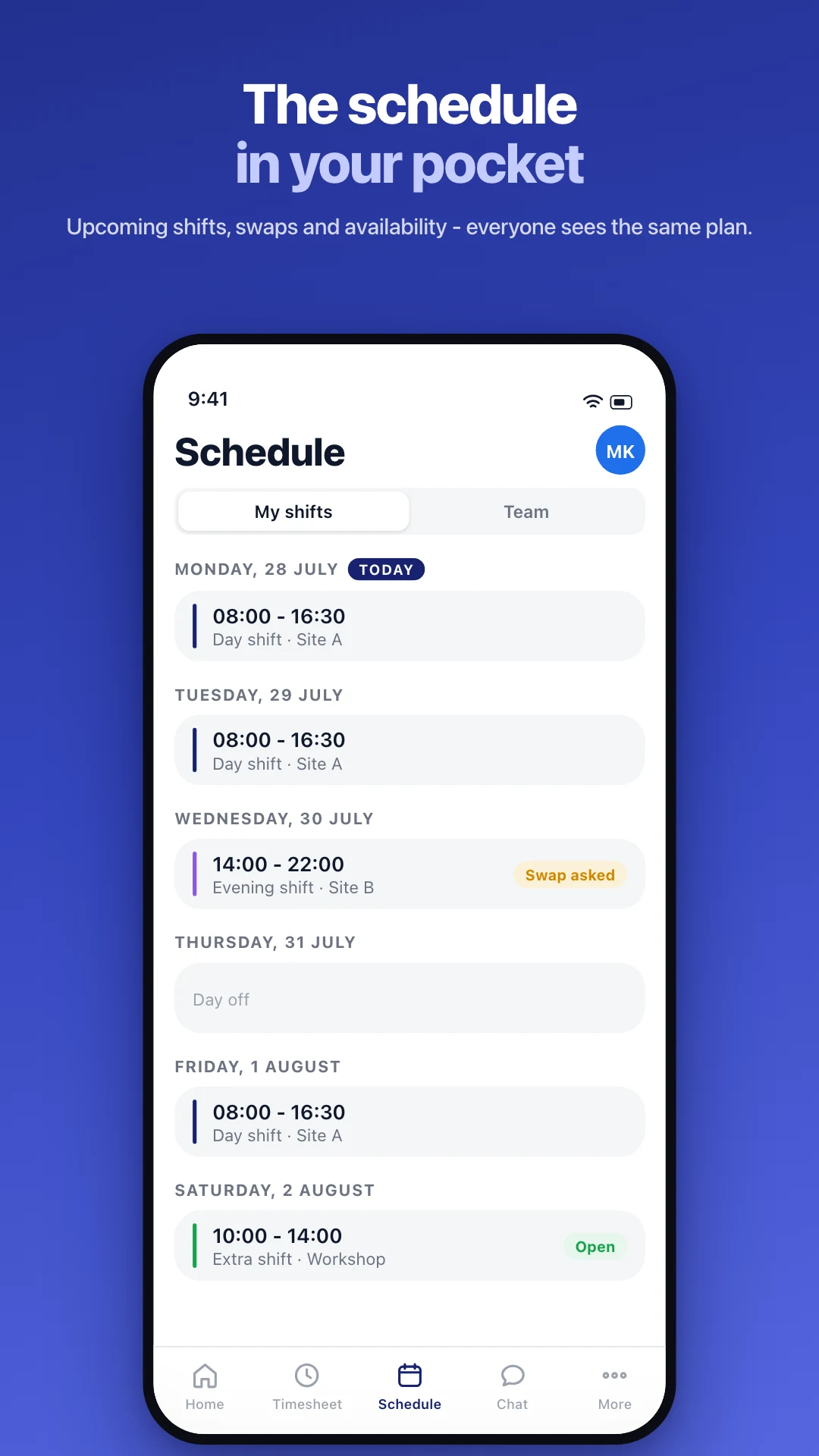 Hours24 - Time Tracking & HR screenshot